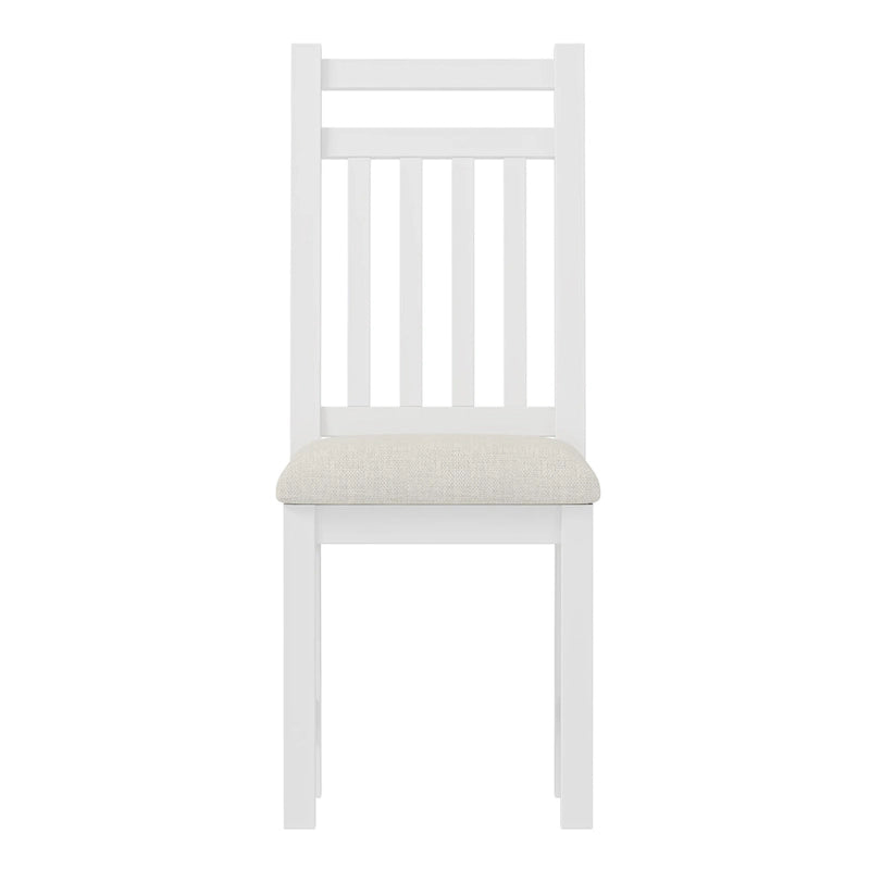 Retro Computer Desk with Chair, 4 Drawers & Shelf, 1-Person – White / Espresso