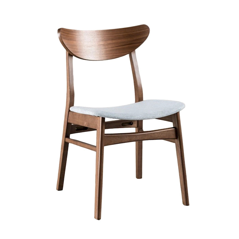 5-Piece Dining Set, Walnut Brown & Gray, Seats 4–6