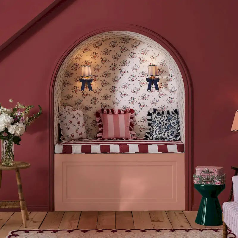 Papel pintado crema floral Clifton