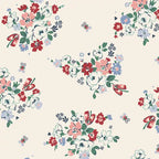 Papel pintado crema floral Clifton