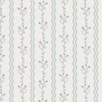 Laura Ashley Blencow Stripe Dark Duck Egg Blue Wallpaper