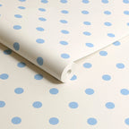 Papel pintado Button Spot azul
