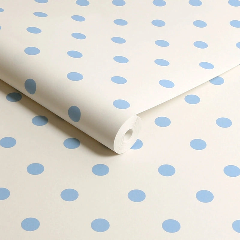 Papel pintado Button Spot azul