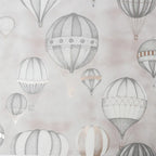 Balloon Fiesta Grey and Rose Gold Wallpaper - N/A