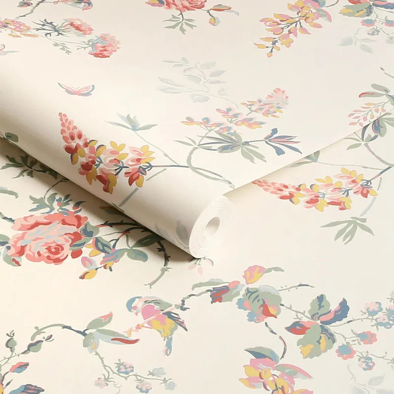 Fondo de pantalla de primavera Aves y Rosas