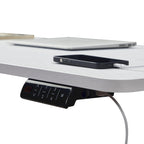 55" Electric Height-Adjustable Sit-Stand Desk, White, 1-Person