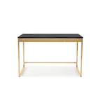 48" Computer Desk with Drawers & Charging Ports – Black / White, 1-Person