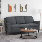 3-Seat Sofa, Beige / Espresso / Light Blush, Modern Style, Seats 3