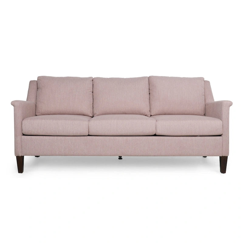 3-Seat Sofa, Beige / Espresso / Light Blush, Modern Style, Seats 3