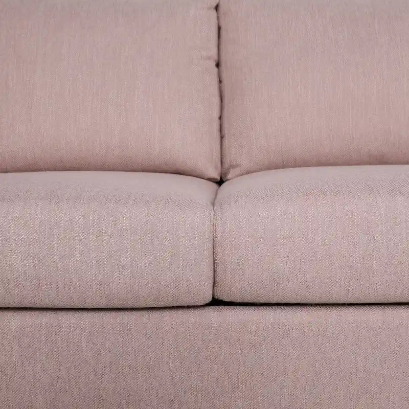 3-Seat Sofa, Beige / Espresso / Light Blush, Modern Style, Seats 3