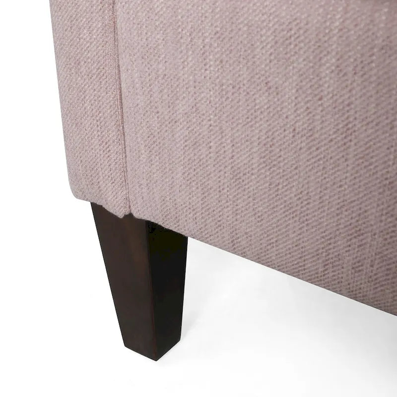 3-Seat Sofa, Beige / Espresso / Light Blush, Modern Style, Seats 3