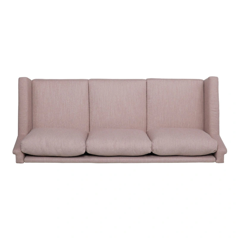 3-Seat Sofa, Beige / Espresso / Light Blush, Modern Style, Seats 3