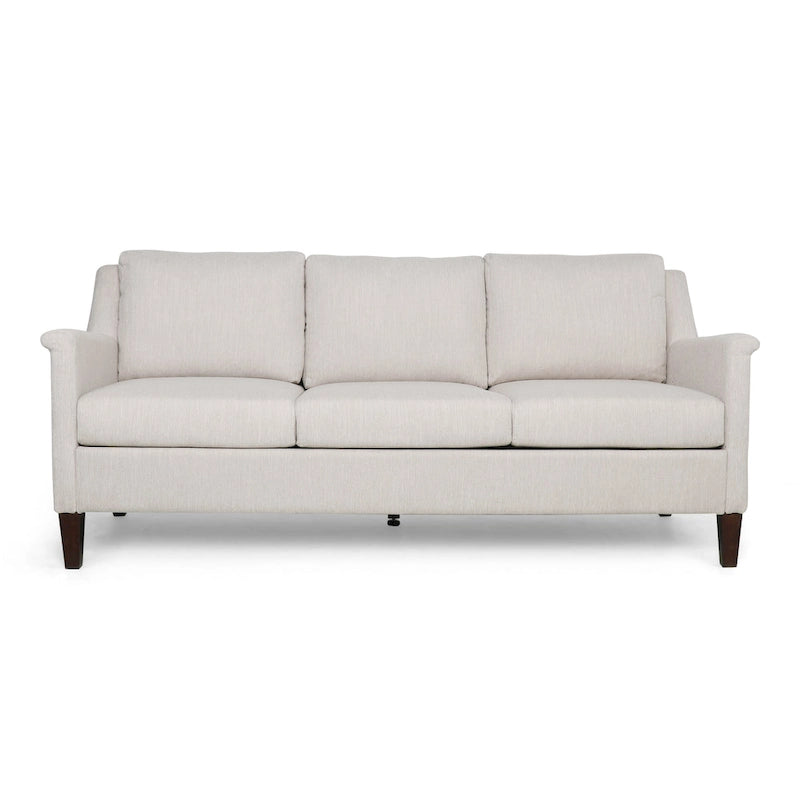 3-Seat Sofa, Beige / Espresso / Light Blush, Modern Style, Seats 3