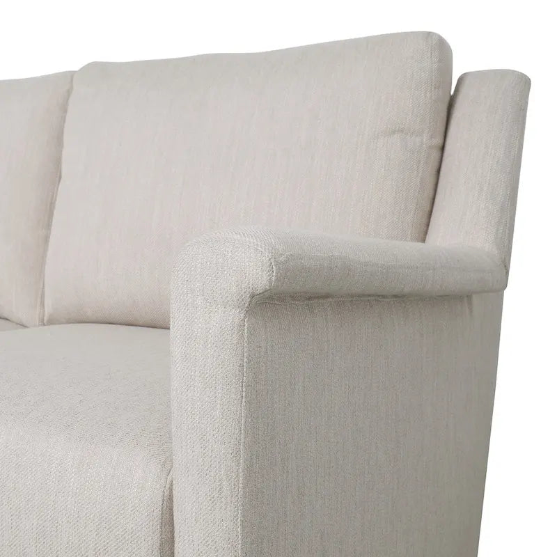 3-Seat Sofa, Beige / Espresso / Light Blush, Modern Style, Seats 3