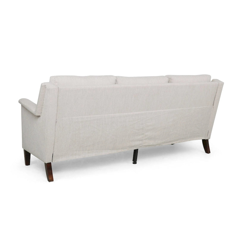3-Seat Sofa, Beige / Espresso / Light Blush, Modern Style, Seats 3