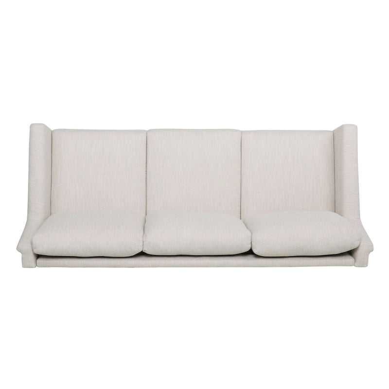 3-Seat Sofa, Beige / Espresso / Light Blush, Modern Style, Seats 3