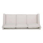 3-Seat Sofa, Beige / Espresso / Light Blush, Modern Style, Seats 3