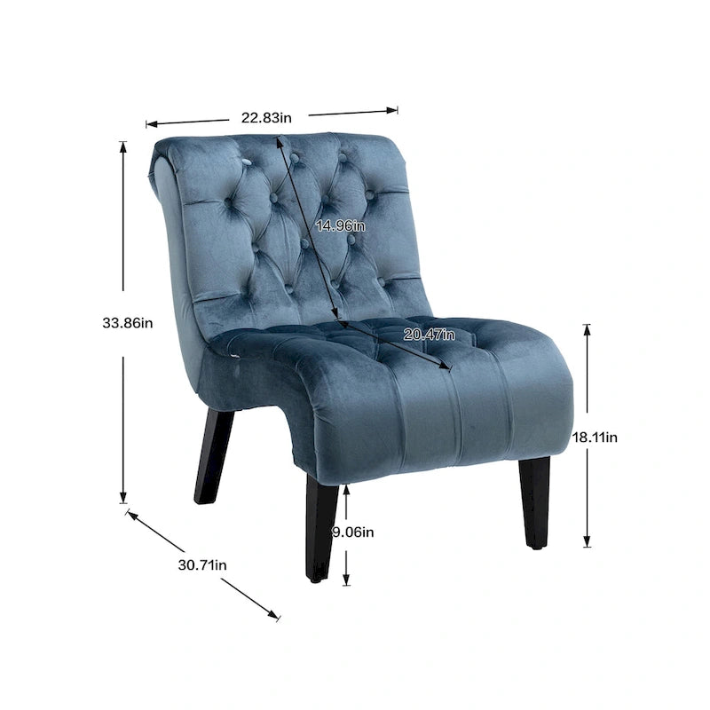 Fabric Barrel Accent Chair – Single Seat