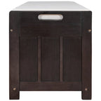 Rustic Storage Bench with Shutter Doors, 2-Seat