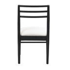 Light Ash Ladder-Back Upholstered Dining Chair, Set of 2