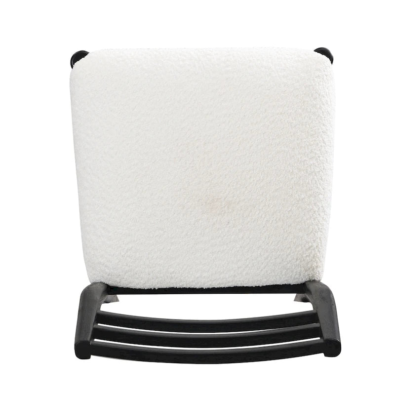 Light Ash Ladder-Back Upholstered Dining Chair, Set of 2