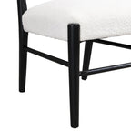 Light Ash Ladder-Back Upholstered Dining Chair, Set of 2