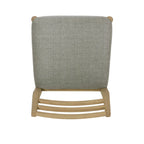 Light Ash Ladder-Back Upholstered Dining Chair, Set of 2
