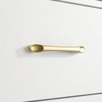 9-Drawer Dresser, Black / White, Gold Handles, Single
