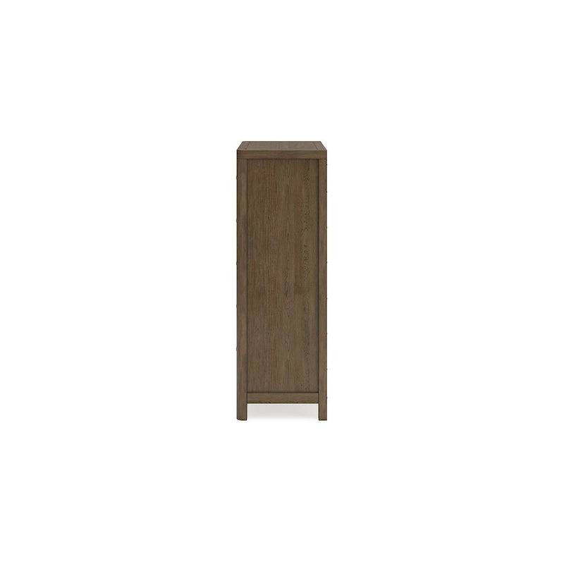 Light Brown 5-Drawer Chest of Drawers – Modern Farmhouse Style