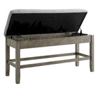 Driftwood Storage Counter Bench, Ash Grey, 1-Seat
