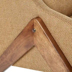 Mustard Yellow / Pecan Lounge Chair – 1 Seat