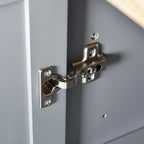 Rolling Kitchen Island with Drop-Leaf & Locking Wheels – Blue / White / Black / Grey, 2-Person Assembly