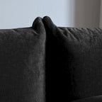 Black / Beige / Green / Orange L-Shape Modular Sectional Sofa with Ottoman, Semi-Firm, 2–3 Seater