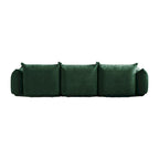 Black / Beige / Green / Orange L-Shape Modular Sectional Sofa with Ottoman, Semi-Firm, 2–3 Seater