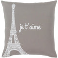 Artistic Weavers Ariella Medium Grey Je t'aime Poly Fill Throw Pillow (20 x 20)