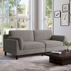 Corduroy 2-Seater Sofa – Orange / Gray / Green / Beige / Light Grey