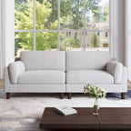 Corduroy 2-Seater Sofa – Orange / Gray / Green / Beige / Light Grey