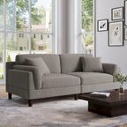 Corduroy 2-Seater Sofa – Orange / Gray / Green / Beige / Light Grey