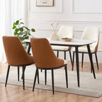 Faux Leather Dining Chair, Set of 2, Multi-Color, Seats 2
