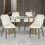 Faux Leather Dining Chair, Set of 2, Multi-Color, Seats 2