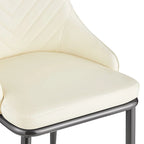 Faux Leather Dining Chair, Set of 2, Multi-Color, Seats 2