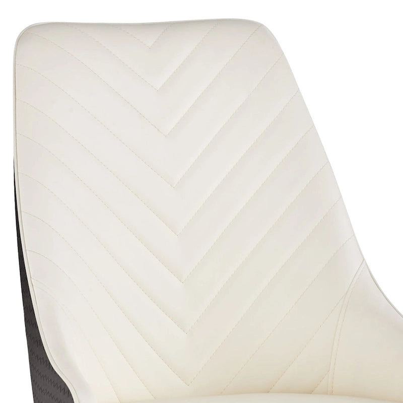 Faux Leather Dining Chair, Set of 2, Multi-Color, Seats 2