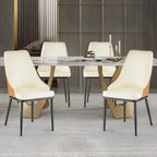 Faux Leather Dining Chair, Set of 2, Multi-Color, Seats 2
