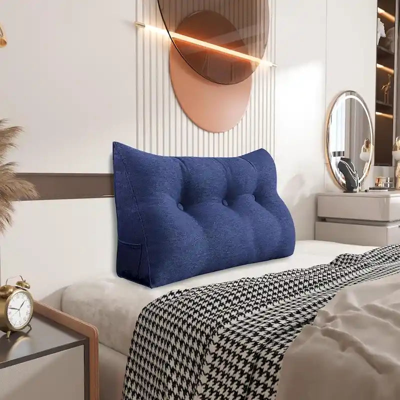 Almohada de Lectura con Respaldo en Cuña para Niños, Cabecero para Cama Individual