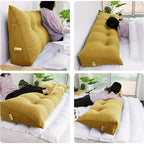 Almohada de Lectura con Respaldo en Cuña para Niños, Cabecero para Cama Individual