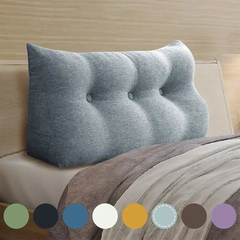 Almohada de Lectura con Respaldo en Cuña para Niños, Cabecero para Cama Individual