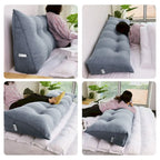 Almohada de Lectura con Respaldo en Cuña para Niños, Cabecero para Cama Individual