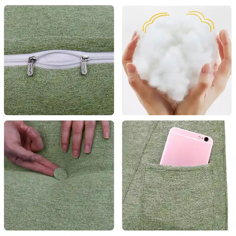 Almohada de Lectura con Respaldo en Cuña para Niños, Cabecero para Cama Individual