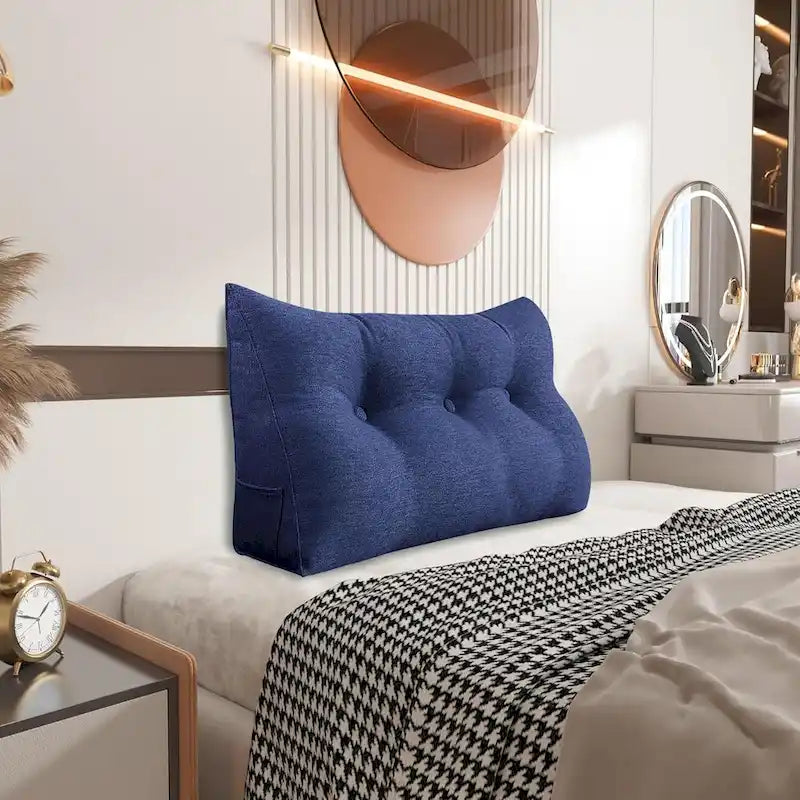 Almohada de Lectura con Respaldo en Cuña para Niños, Cabecero para Cama Individual