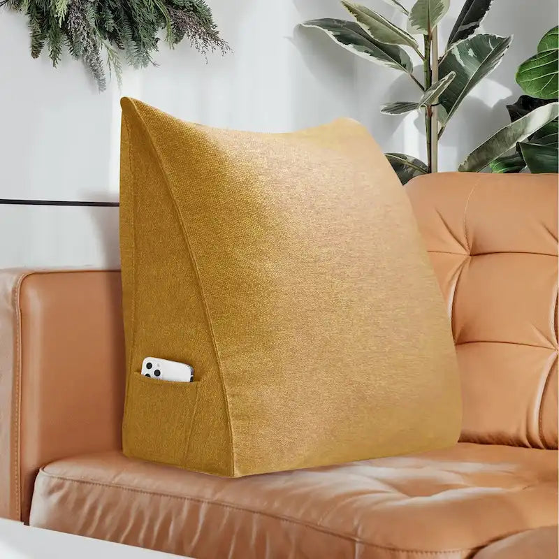 Respaldo multiusos con cuña de lectura, cojín decorativo para litera de dormitorio